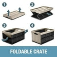 thumbnail image 7 of CleverMade Collapsible Storage Bin No Lid, 16 Gal, Tan, 3 Pack, 7 of 7