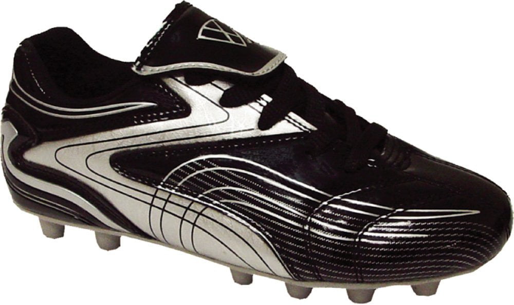 Vizari FG Soccer Cleats for Men & Women | Comfortable Outdoor Football Shoes for Training & Matches - Black/White, 7.5
