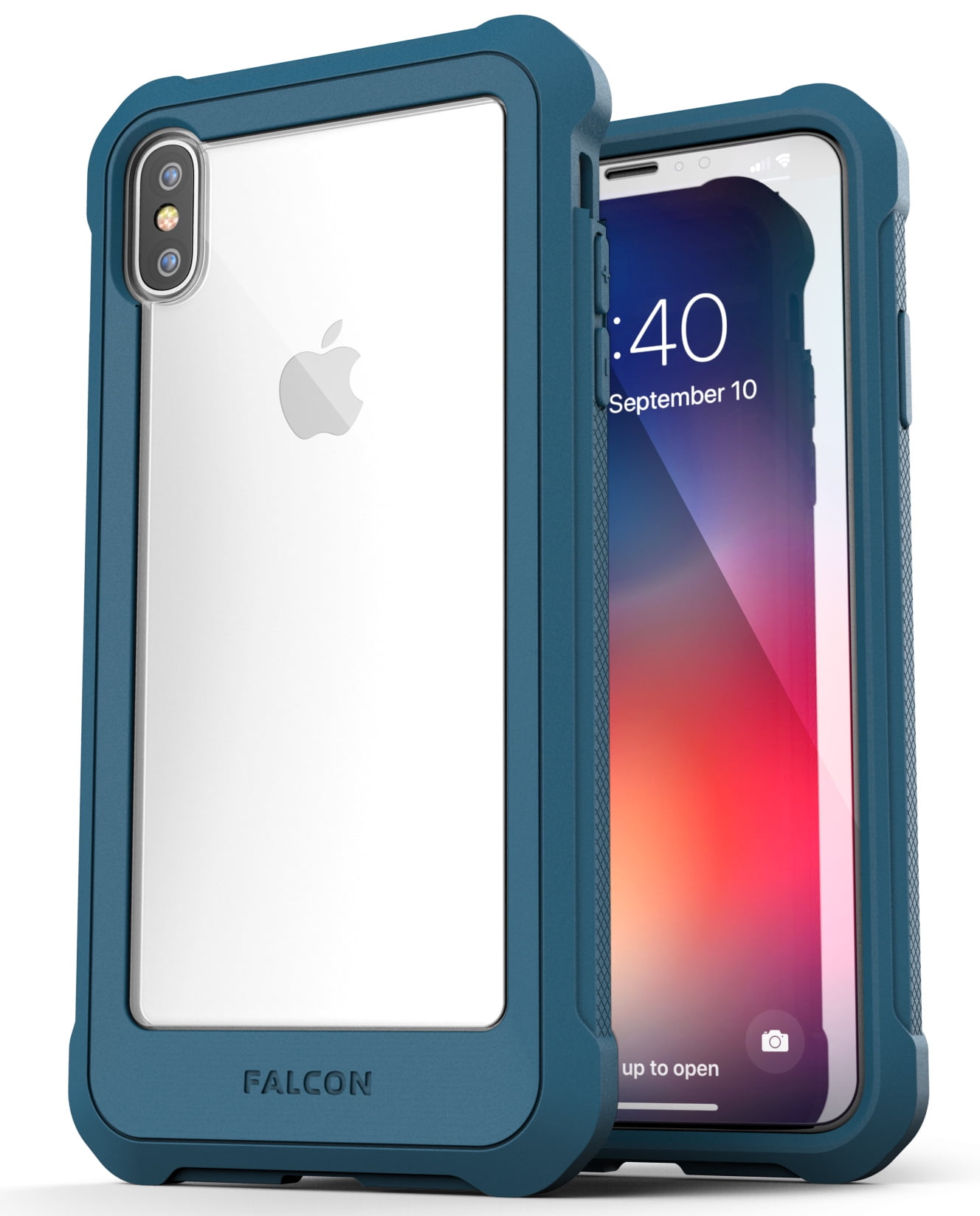 Iphone Xs Max Clear Protective Case Full Body Transparent Cover Falcon Teal Walmart Com Walmart Com