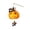 B, variant on Lilixerw Halloween Pumpkin Lantern Decoration, Hanging Projection Light Kit with Witch Figure Accent, for Indoor Wall, Window and Party Setup, 14.17x7.09 inch
