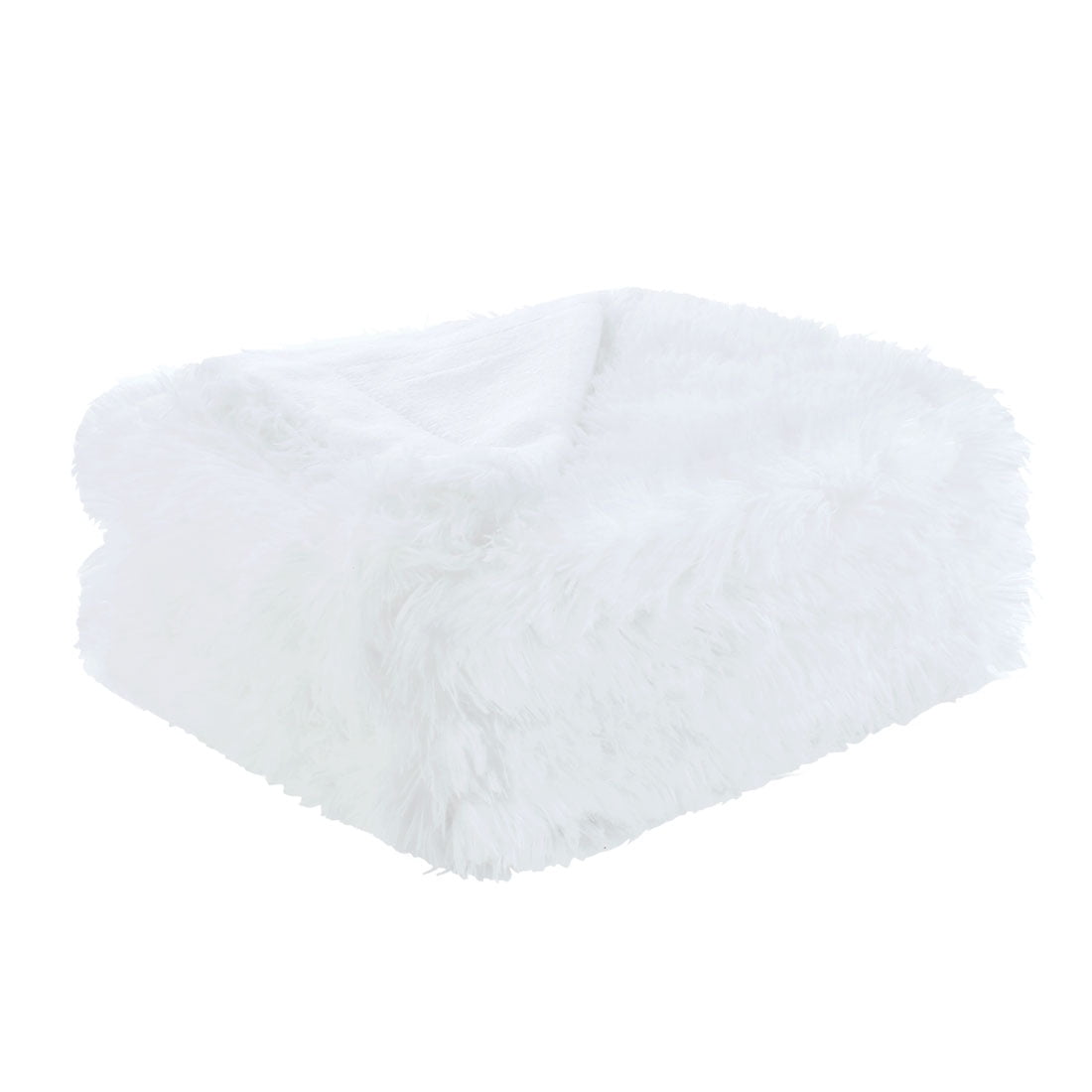 Super Soft Blanket 320GSM Faux Fur Fleece Warm Solid Throw Antistatic Fibers 