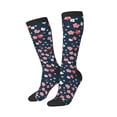 thumbnail image 2 of Balery Cherry Blossoms Printed Novelty Socks Men's Women's Crew Socks Sports Socks Knee High Socks Cotton Socks Quirky and Cool Socks, 2 of 9
