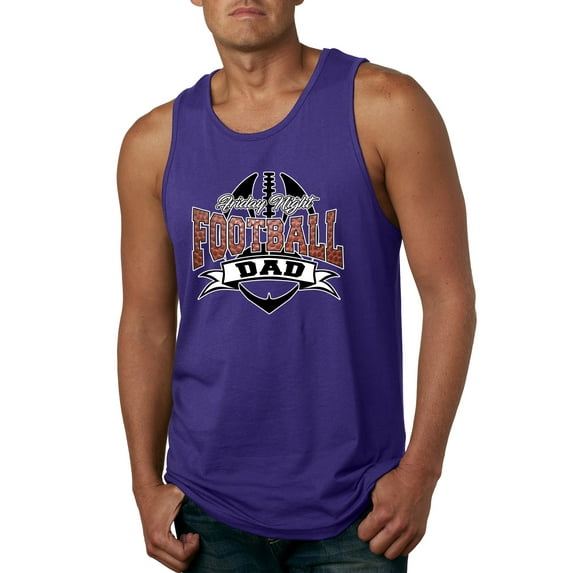 Wild Bobby, Friday Night Football Dad, Sports, Men Graphic Tank Top, Purple, X-Large