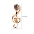 thumbnail image 4 of Shisuyan Broche Microphone Épingle Micro Note de Musique Broche Étiquette de Mode Épingle Cadeau Musical pour Femmes, 4 of 8