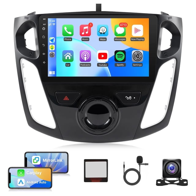 Radio de coche Naifay para Ford Focus 2012-2018 con Android 11 de 9 pulgadas