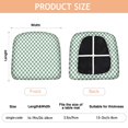 thumbnail image 3 of Green and White Checkerboard Seat Covers for Dining Room Chairs Set Of 4,Stretch Printed Washable Chair Seat Cover with Elastic Ties and Button,Removable Waterproof Couch Cushion Covers, 3 of 6