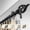 Black, variant on 1 in. Dia. Clair Curtain Rod, Black - 66-120 in.