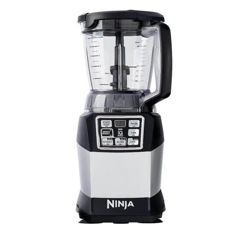 Nutri Ninja BL487 Auto-iQ Pro Food Smoothie Blender w/ Processor & Blade  WORKING