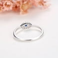 thumbnail image 4 of Silver Demon Eye Ring National Electroplated Ring with Zircon Inlay Fashion Statement Ring Jewelry Gift for Her Elegant Ring for Women, 4 of 5