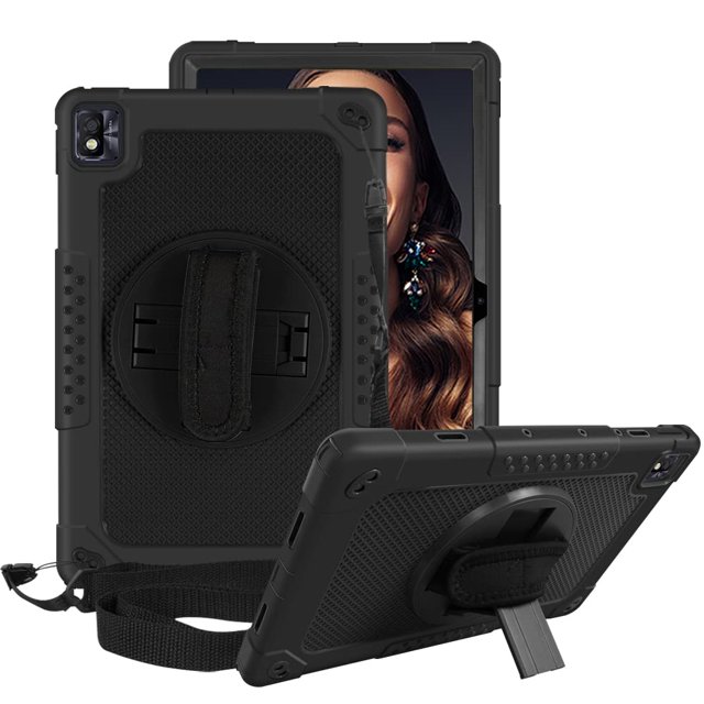 Mignova for TCL TABMAX 10.4 Inch Tablet Case,Heavy-Duty Shockproof Kids Friendly Hybrid Rugged Protective Case for Nokia T20/TCL Tab Pro 5G(Model: 9198S)/VASTKING KingPad M10 Tablet (Black/Black)