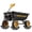 Black,Yellow, variant on CAMMOO 900 lbs Utility Heavy-Duty Garden Dump Cart Wagon DIY Expandable Capacity Over 4 Cu.Ft with 10" NO-FLAT TIRES for Landscaping Gardening