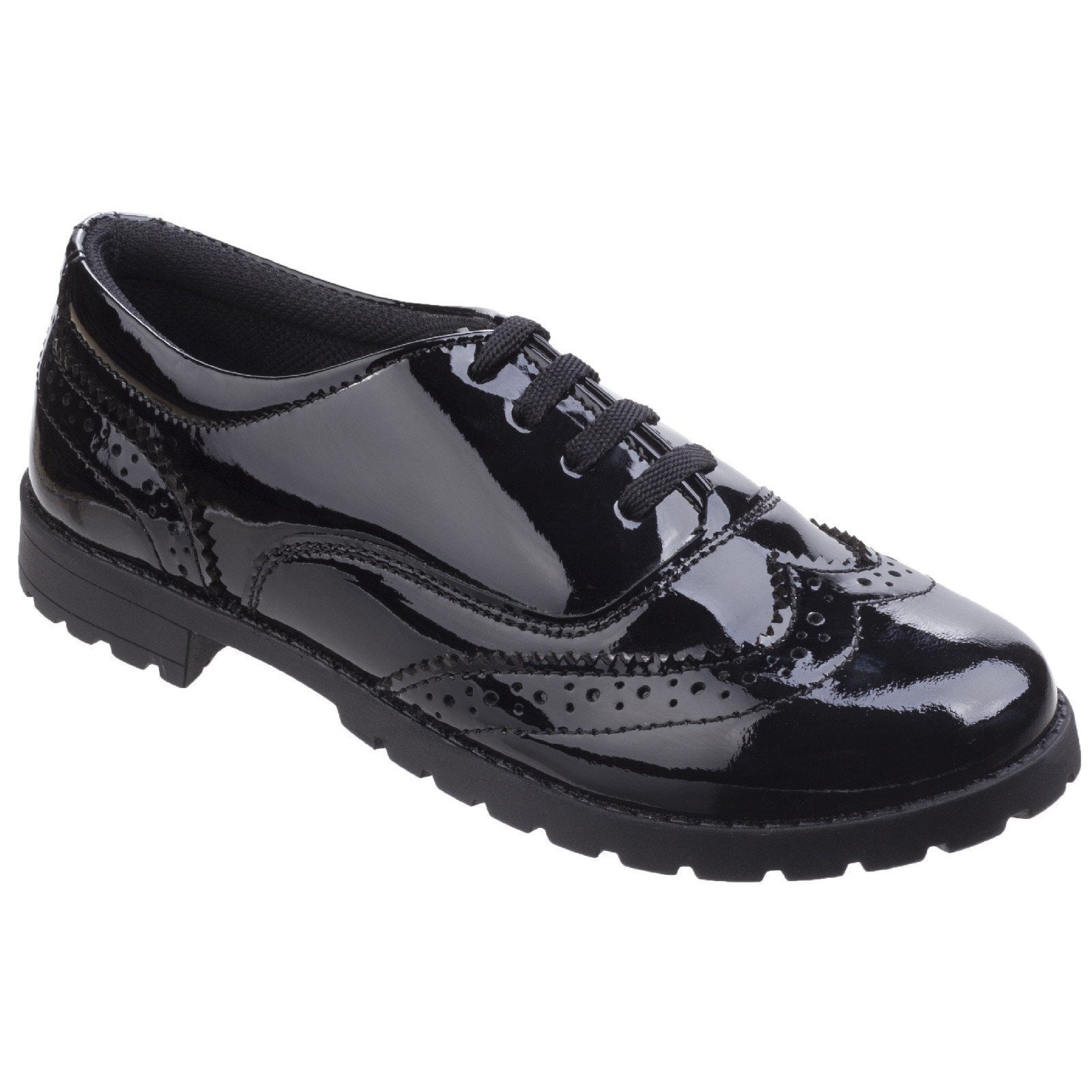 Hush Puppies Girls Eadie Patent Leather School Shoes Walmart