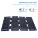 thumbnail image 1 of Cargador solar de 5V 40W ultrafino IPX6 resistente al agua con mosquetón para equipos de exterior, 1 of 9