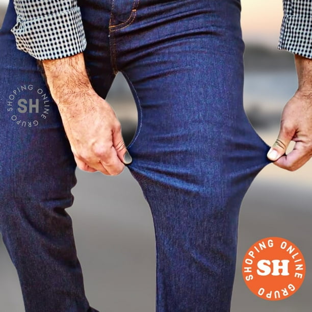 Pantalón de Trabajo Hombre Jeans Pantalón Trabajo Hombre con Elastano Lycra Envío Inmediato Deng Xun unisex