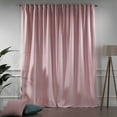 thumbnail image 2 of 3S Brother's Solid Luxury Matte Velvet Soft Curtains Set of 2 Panels Hanging Back Tap & Rod Pocket Home Décor Bedroom Kitchen Office Windows Room Darkering ( Cherry Blossom Pink-52"x63"), 2 of 6