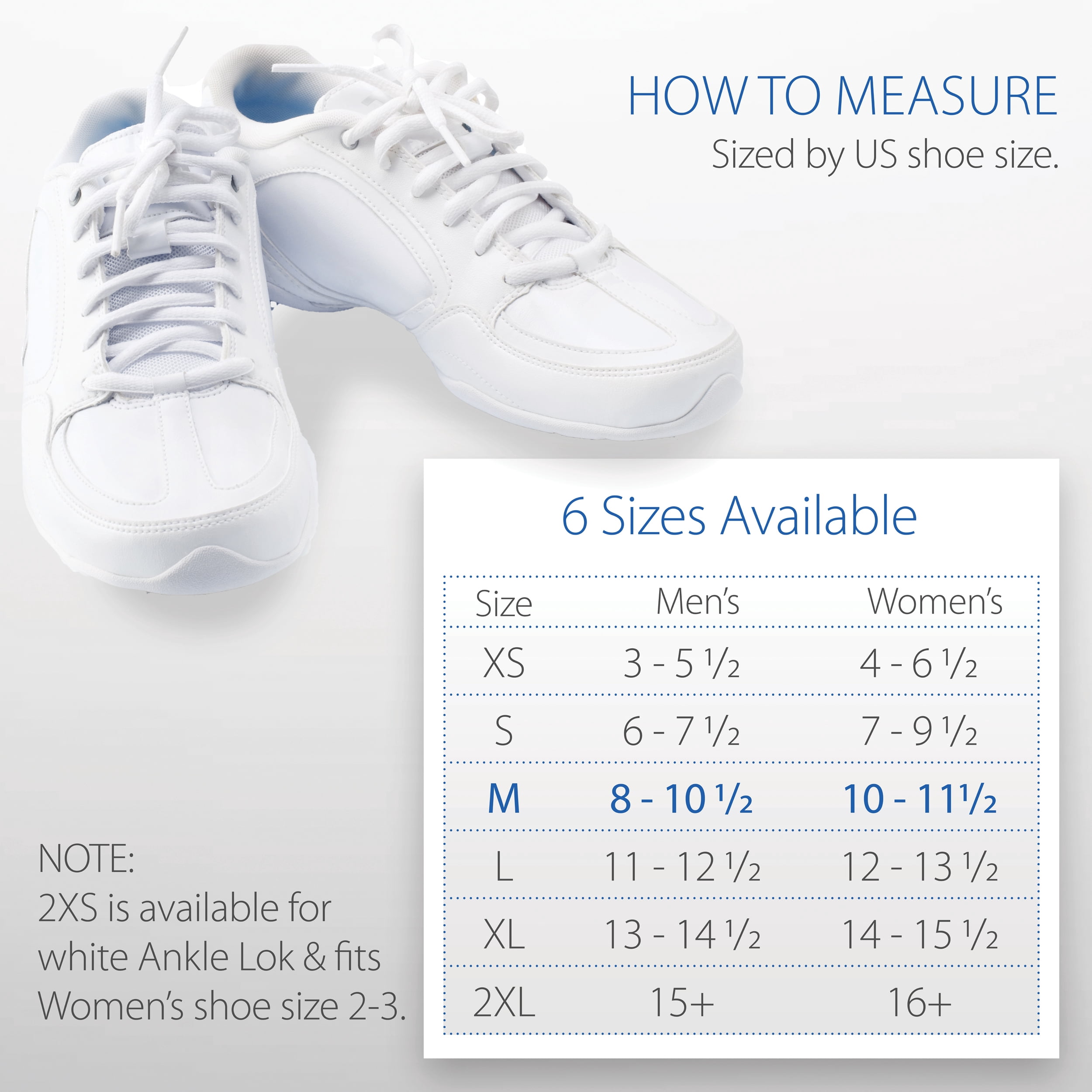 Swede-O Ankle Lok Reinforced Laced Ankle Brace for Sports, Padded Tongue, White, Medium