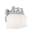 thumbnail image 5 of Melrose by Brian Thomas 3-Light Bathroom Vanity Light in Polished Chrome, 5 of 5