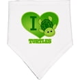 thumbnail image 2 of Inktastic I Love Turtles Baby Bandana Bib, 2 of 4