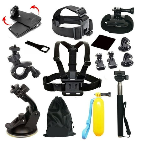 Gopro camera accessories 15-in-1 Outdoor Sports Camera Accessory Kit for GoPro Hero 4 Camera