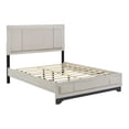 thumbnail image 6 of Modern Full Size Upholstered Platform Bed with Headboard and Footboard, White Oak Gray Finish, 6 of 10