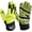 Black- Yellow, variant on Scale Wear Black Stealth Padded Football Receiver Lineman Gloves Grip Silicone Palms Adult Mens Boys Sticky Boost Your Game