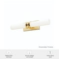 thumbnail image 7 of Hunter - Lenlock 2-light Alturas Gold, Medium Size Vanity Light, Dimmable, Modern Style, for Bedrooms, Dining, Living Rooms - 19924, 7 of 7
