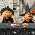 thumbnail image 4 of EUDIDV Halloween Decorations Halloween Decoration Tablecloth Black Cobwebs Web Halloween Tablecloth Halloween Theme Party Decoration Tablecloth Sale Clearance, 4 of 7