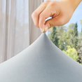 thumbnail image 2 of Corner Sofa Cover with Stretch Armrests, L Model Sofa Cover Elastic Sofa, Easy to Install and Wash, Cover for Corner Sofa Smoke Gray, 3 Seater + 3 Seater, 2 of 5