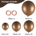 thumbnail image 2 of Globos de fiesta ZizaSary, 140 unidades, 46, 30, 25, 13 cm, color marrón oscuro, látex, 2 of 7