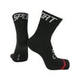 thumbnail image 1 of Calcetines de ciclismo absorbentes de sudor, anti-fricción l Calcetines de bicicleta al aire libre negros unisex 1 par letra, 1 of 6
