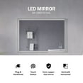 thumbnail image 6 of Anzzi Ba-Lmdfx014al 40" W X 28" H Transitional Rectangular Frameless Bathroom Wall Mirror, 6 of 9