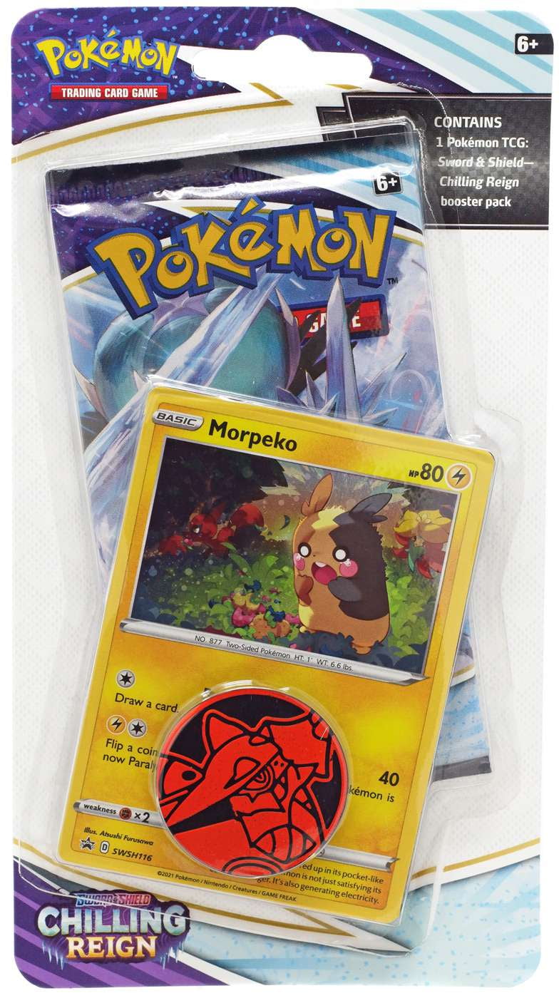 Pokémon TCG: Snorlax, Morpeko & Applin Cards with 2 Booster Packs & Coin