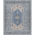 thumbnail image 2 of Well Woven Apollo Nicosia Vintage Medallion Blue Flat-Weave Easy to Clean 7'7" x 9'10" Area Rug, 2 of 7