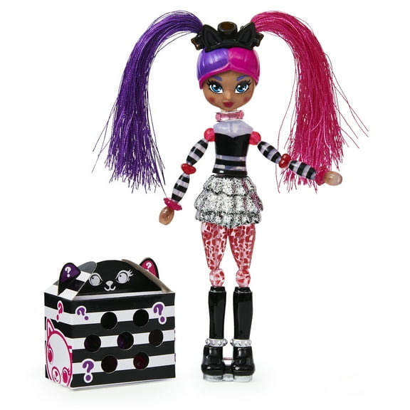 Twisty Girlz, Kitty Katt Transforming Doll To Collectible Bracelet with Mystery Twisty Petz, for Kids Aged 4 and Up