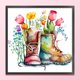thumbnail image 3 of Hilo de Bordar Algodón Completo Wdftyju 18CT Impreso Pareja Botas 30x30cm, 3 of 9
