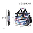 thumbnail image 3 of FORMRS Insulated Cooler Bag 24 Cans Capacity Soft Leakproof Lunch Box with Side Pockets, Blue Hand Drawn Sailboats, 3 of 7