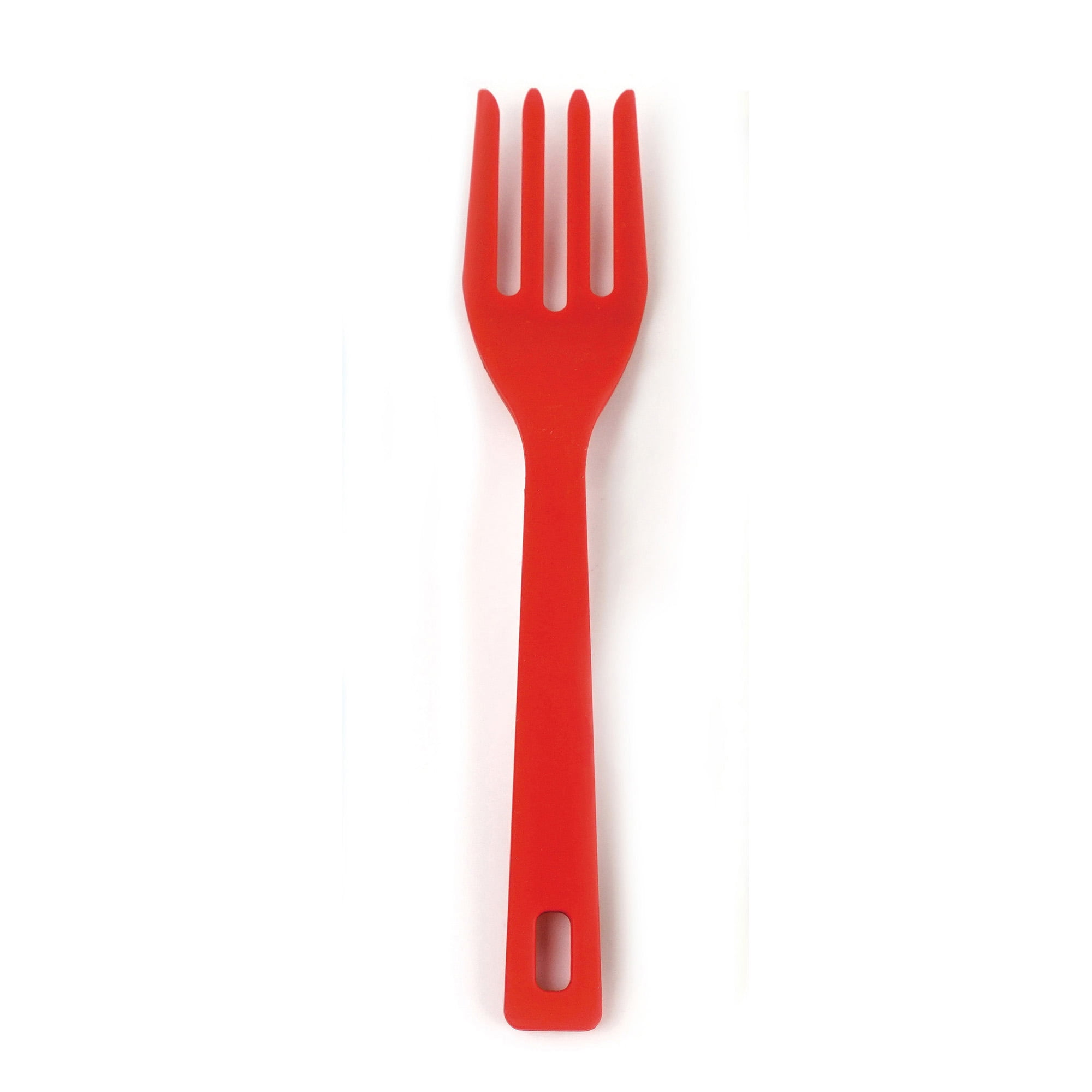 Turquoise One Size Kitchen RSVP International Silicone Flexible Fork 