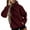 Wine, variant on XMMSWDLA Womens Oversized Hoodies Fleece Lined Long Sleeve Sweatshirts Casual Loose Trendy Pullover Sweaters with Pockets Crop Sweatshirts for Women Crop Sweatshirts for Womenblue 2XL
