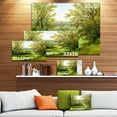thumbnail image 2 of Design Art Green Summer Landscape Canvas Print, 2 of 3