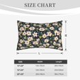 thumbnail image 6 of Daiia Flowers Bedding Waterproof Pillow Protector Zippered Queen – Bed Bug Proof Pillow Encasement-14"x20", 6 of 9