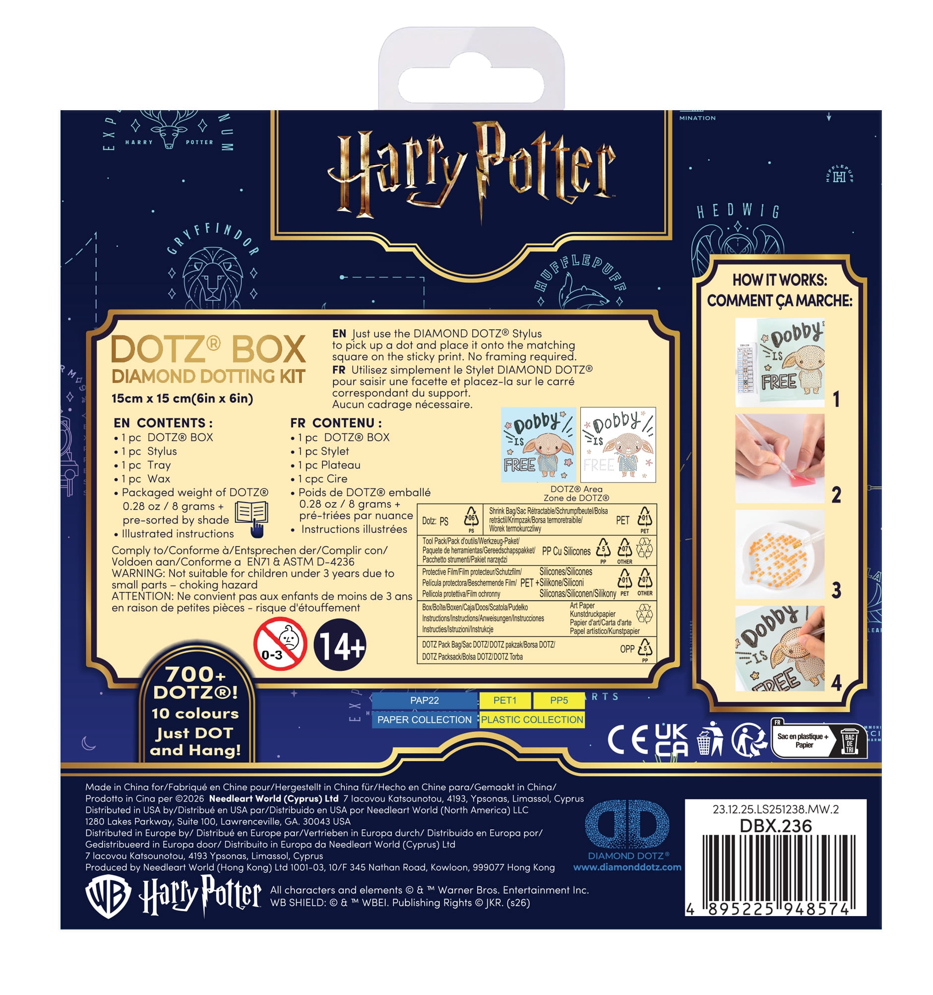 DIAMOND DOTZ® Harry Potter Dobby is Free Special Edition DOTZ® Box Diamond Painting Kit