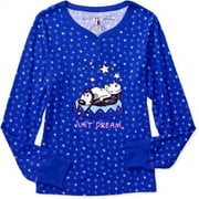Mutts - Women's Plus Organic Cotton Sleep Henley