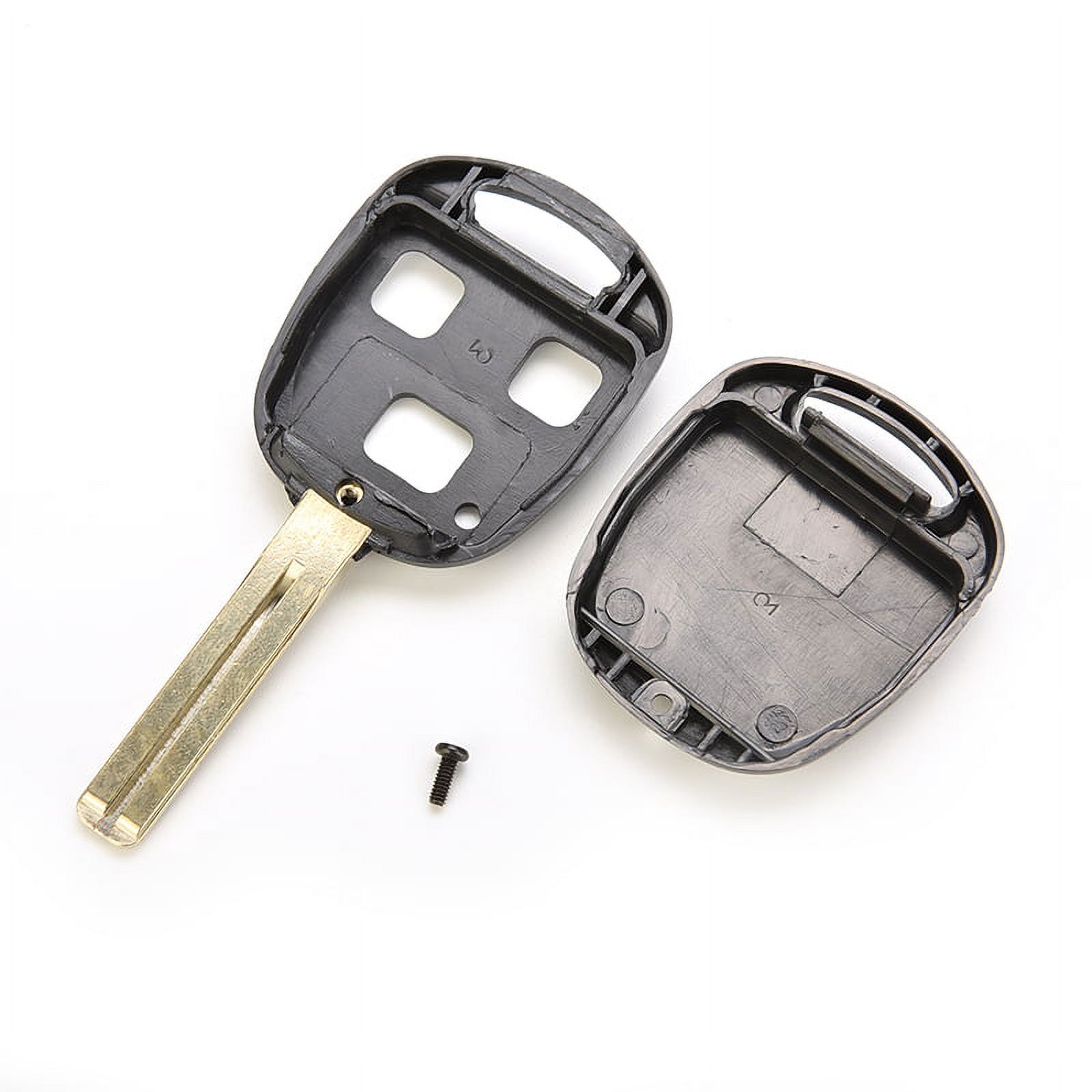 1Pc Replacement Key Fob Case With 3 Button Pad For Lexus IS200 GS300 LS400 RX300 Remote Shell Uncut Short Blade 40mm No Logo Car - 34 1Pc Replacement Key Fob Case With 3 Button Pad For Lexus IS200 GS300 LS400 RX300 Remote Shell Uncut Short Blade 40mm No Logo Car - 34