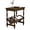 C-Brown, variant on Wood End Table, Vintage Sofa Side Table with Magazine Rack and Rubberwood Legs, Bedside Table with Birch Wood Veneer Finish for Living Room Bedroom Small Space Home Office , Cherry