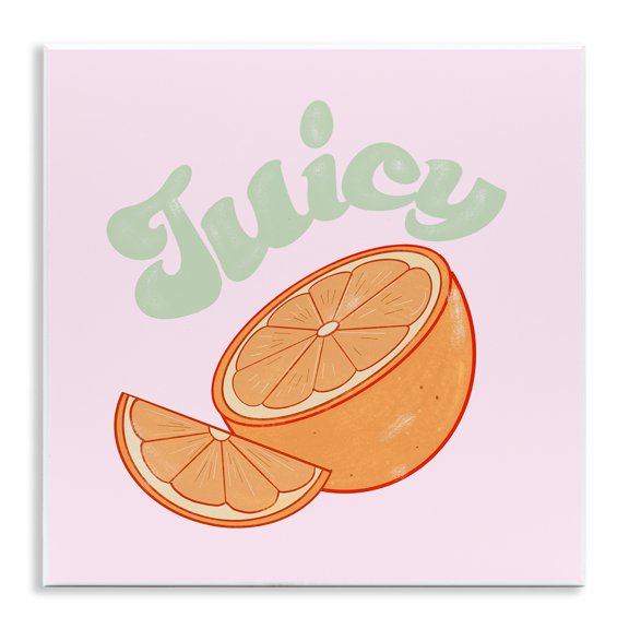 Stupell Industries Juicy Citrus Slice Food & Beverage Painting Unframed Art Print Wall Art, 12 x 12