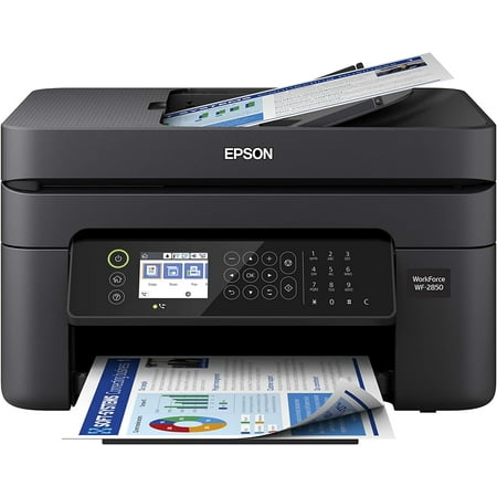 Epson Workforce WF-2850 All-in-One Wireless Color Printer with Scanner, Copier and Fax, Support Mobile Printing