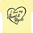 thumbnail image 4 of Inktastic I Love My Aunt and Uncle in Black Chalk Heart Boys or Girls Baby Bodysuit, 4 of 5
