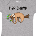 thumbnail image 4 of Inktastic Nap Champ Cute Sleeping Sloth Boys or Girls Baby Bodysuit, 4 of 5