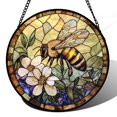 thumbnail image 1 of Vidriera colgante AMDERVEN con forma de flor de abeja, 20 cm, 1 of 6