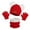 Red, variant on Christmas Santa Hat Winter Hats for Kids,Hat Gloves Scarf 3 Piece Set Knit Thick Winter Lined Windproof Ski Outdoor Warm Suit,Size:One Size